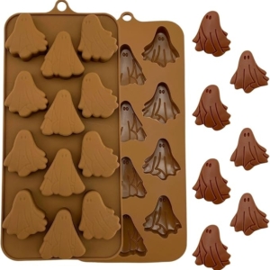Silikonform för Spöken – 12 Spöken Halloween silikonform