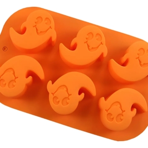 Silikonform för spöken – 6 söta designer för Halloween-godsaker