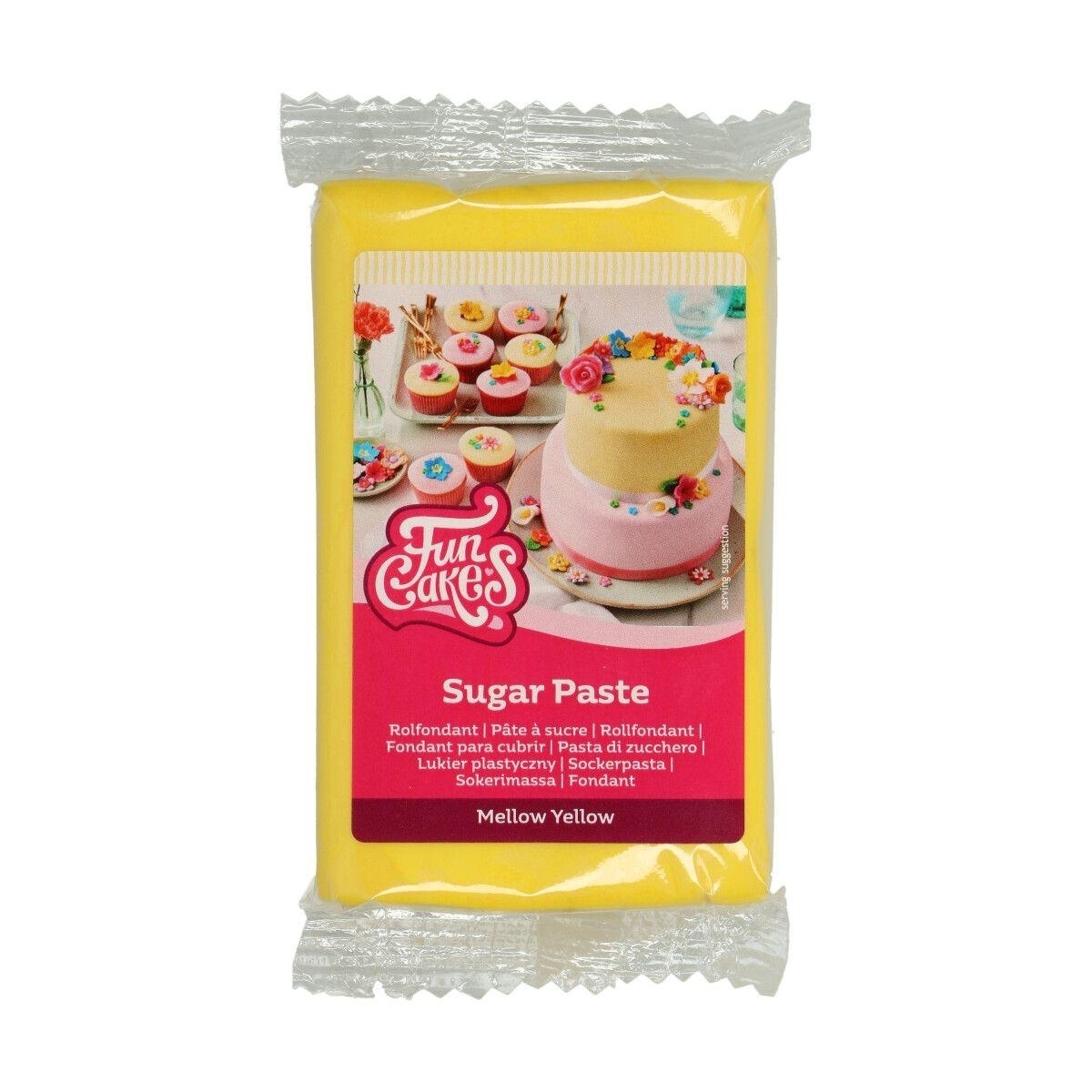 Kort Datum 11-25 FunCakes - Mellow Yellow Sockerpasta 250g