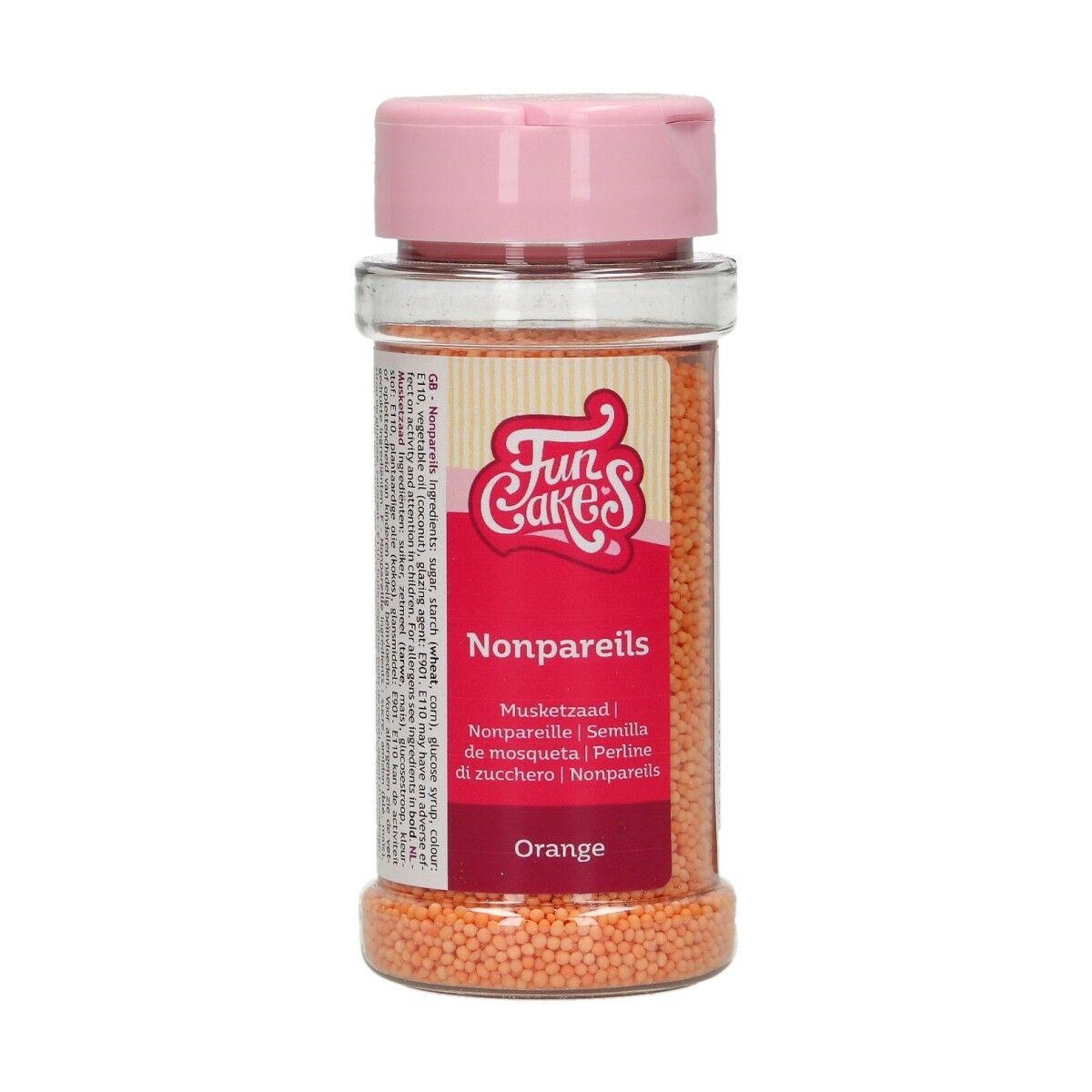 FunCakes Nonpareils Orange Strössel Sockerpärlor FYND 04-2026